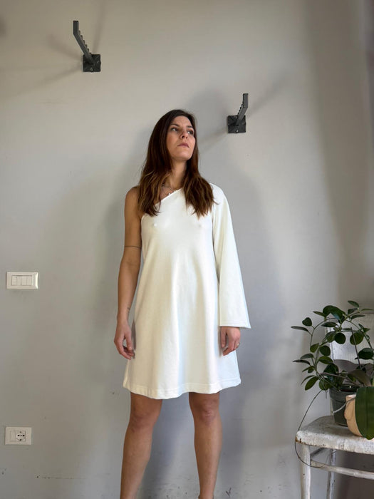 Abito monospalla Gigi bianco