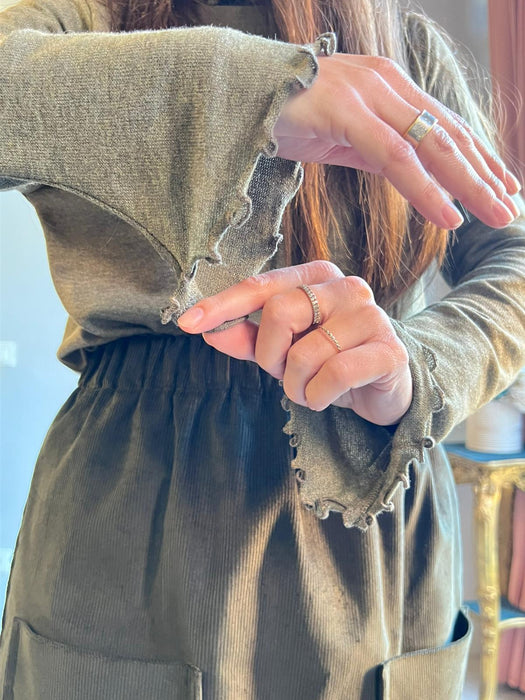 Maglia Nicole verde salvia in caldo cotone