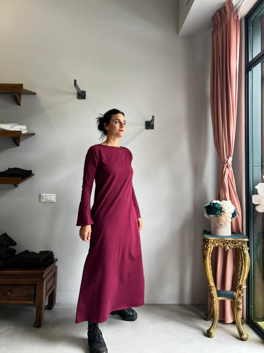 Abito Cristiana lungo magenta