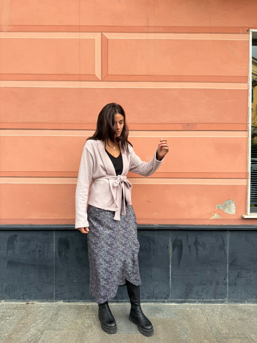 Cardigan Romeo in cashmere rosa