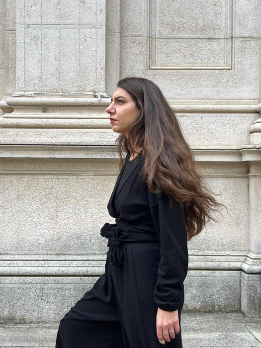 Tuta Magda a  manica lunga nera