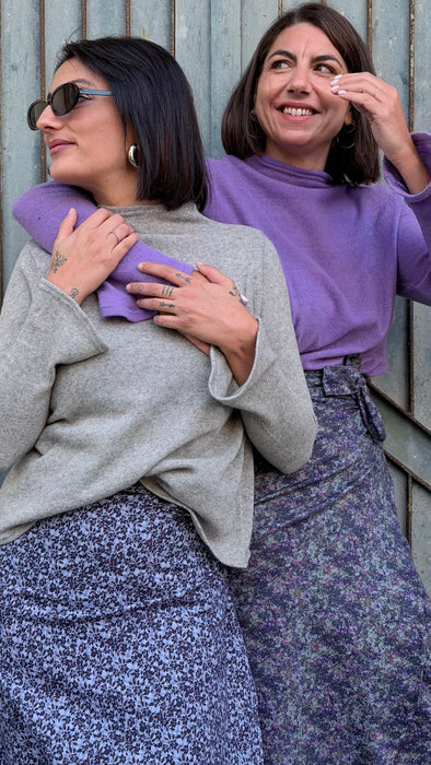 Maglia Nicole in lana grigio chiaro